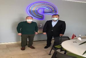 ESİDER BAŞKANI ARMAĞAN ŞAKAR'I MAKAMINDA ZİYARET ETTİK.