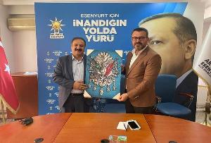 ERZURUM'LU KOMŞULARIMIZDAN İLÇE BAŞKANIMIZA ZİYARET